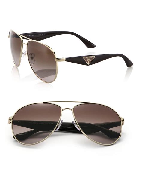 prada gold sunglasses